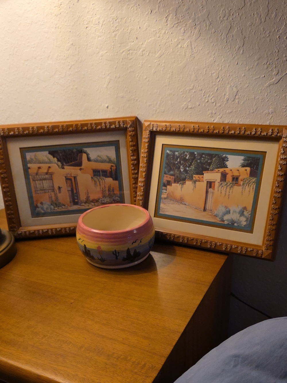 Southwest Decor Bundle with Vintage Prints by K. Bruggemann and a Cactus Planter